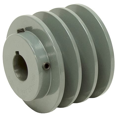 395 Od 1 38 Bore 3 Groove Pulley Finished Bore Pulleys Pulleys