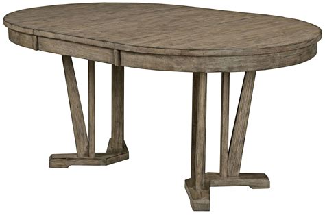 Dupen round table with 12mm clear tempered glass top and solid ash legs. Foundry Extendable Round Dining Table from Kincaid (59-052) | Coleman Furniture