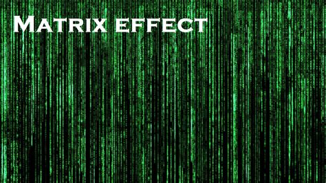 Matrix Effect By Using Notepad Youtube