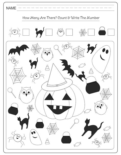 Free Printable Halloween Activity Worksheets
