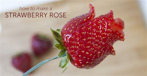 Diy How To Make A Strawberry Rose Sharis Berries Blog