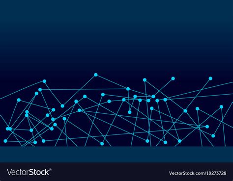 Abstract Connecting Dots And Lines Connection Vector Image