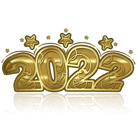 Gold 2022 3d Vector 2022 Gold 3d 2022 Year Calendar Png Image For