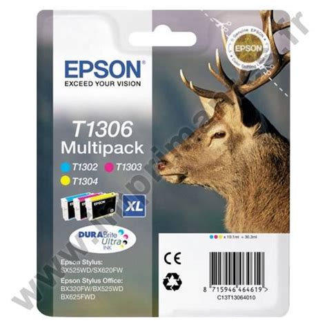 Preisvergleich für epson tinte t1306 color multipack bewertungen produktinfo ⇒ typ: Epson T1306 - Pack de 3 cartouches jet d'encre couleurs ...