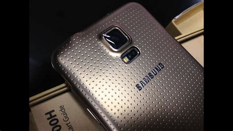 Samsung Galaxy S5 Gold Color Sm G900h Copper Gold Youtube