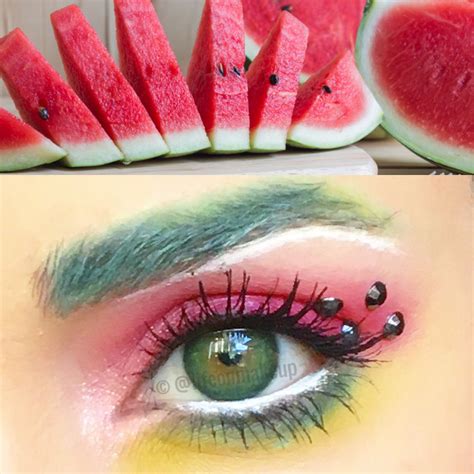 Part 2 Of My Fruit Inspired Makeup Series Featuring Watermelon 🍉🍉🍉🍉🍉