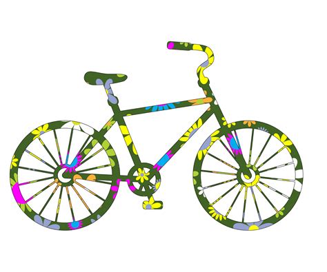 Floral Bicycle Clipart Free Stock Photo Public Domain Pictures