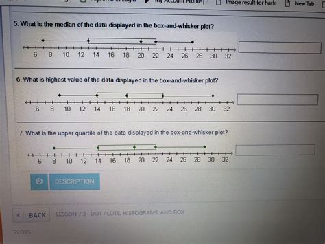 5 What Is The Median Of The Data Displayed In The Box And Whisker Plot