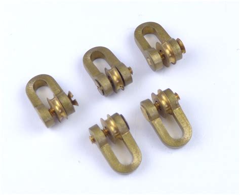 Aero Naut Brass Shackles With Roller Model Boat Fittings Hobbies