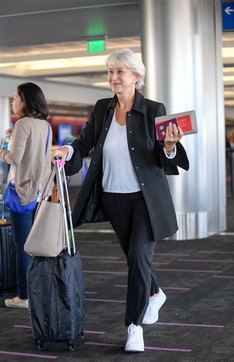 Multiple industry sources report that screen icon helen mirren has been tapped — or should we say zapped? Helen Mirren Travel Outfit - LAX Airport, 10/25/ 2016 ...