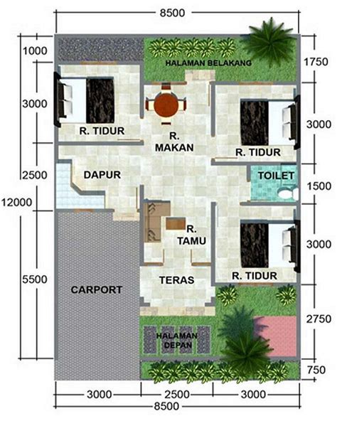71 gambar denah rumah minimalis sederhana 3d terbaru. Ide Desain dan Denah Rumah Dengan Ukuran 8 x 10 Meter ...