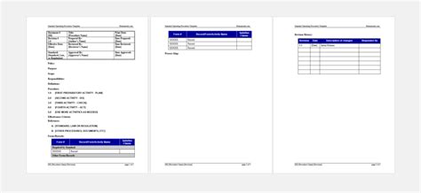 Standard Operating Procedure Template 23 Sweetprocess