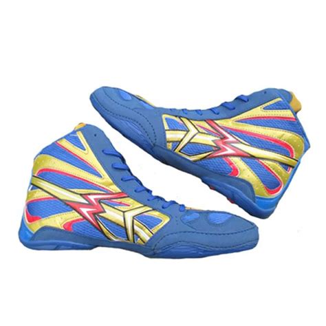 Most Popular Custom Made Low Top Wrestling Shoes For Sale Buy Blue