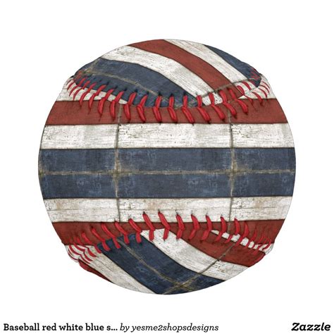 Baseball red white blue sports outdoors keepsake | Zazzle.com | Red