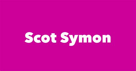 Scot Symon Spouse Children Birthday And More