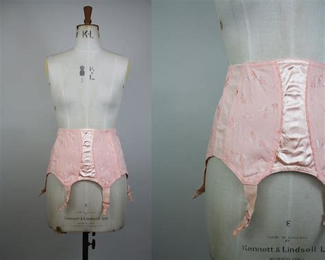 Sale 1950s Pink Girdle 50s Suspender Belt 1950s Corset