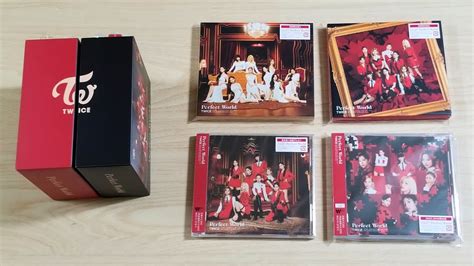 twice トゥワイス 3rd full album perfect world once japan box sets unboxing all versions youtube