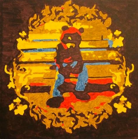 Kanye West Late Registration Album Cover Acrylic Painting Etsy