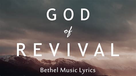 God Of Revival Lyrics Bethel Music Christiandiet