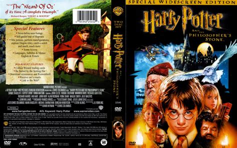 Harry Potter And The Philosophers Stone 2001 Dvd Cover And Label