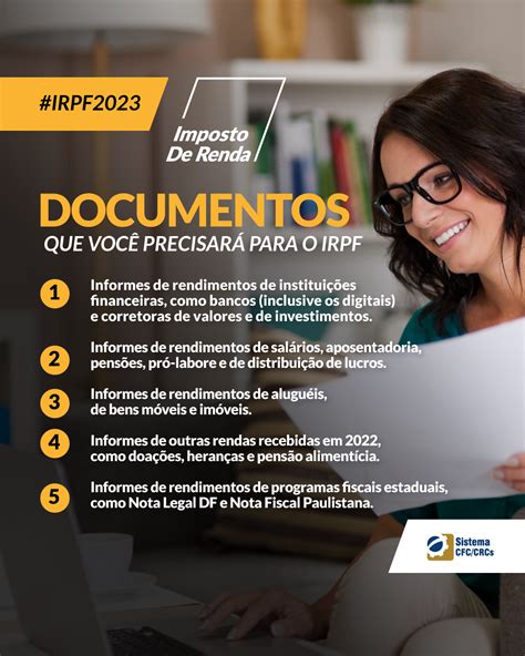 IRPF Confira os Documentos Necessários em CRCMT