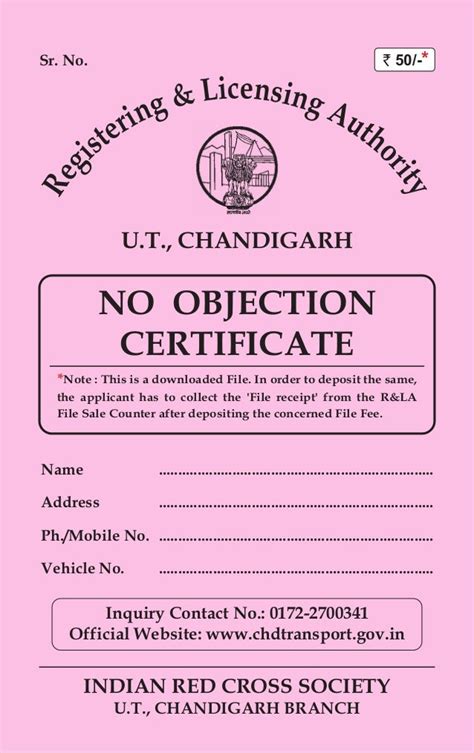 No Objection Certificate India