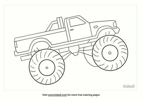 Free Mud Truck Coloring Page Coloring Page Printables Kidadl