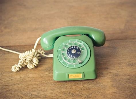 Green Vintage Rotary Phone Ericsson Lm Retro Home Decor Photo