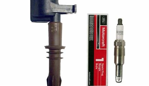 New Brown Boot Coil + Motorcraft Spark Plug For 2007-08 Ford Lincoln | eBay