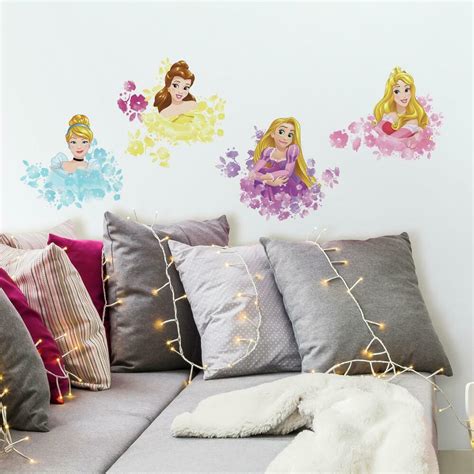 Disney Princess Floral Wall Decal Wallpaper And Borders The Mural Store