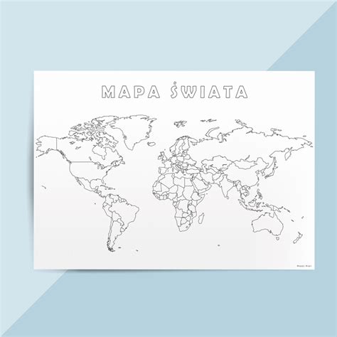 Mapa świata Do Kolorowanka Sl Images And Photos Finder