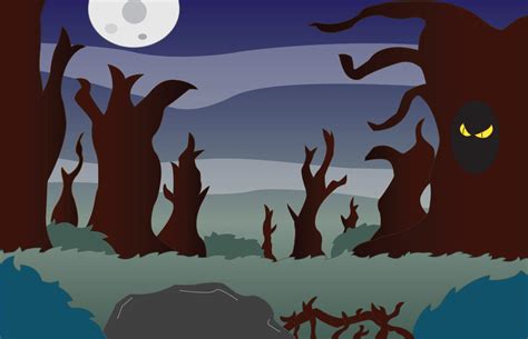 Creepy Forest Background By Shadowthecartoonist On Deviantart