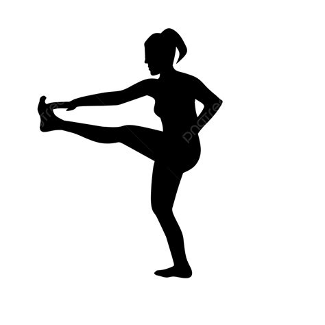 صورة ظلية امرأة تمارس صورة ظلية فتاة رياضية ممارسة صورة ظلية تمرين