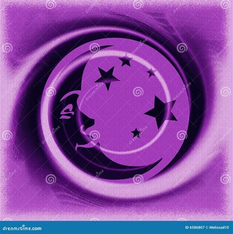 Purple Moon Stock Illustration Illustration Of Circle 6586807