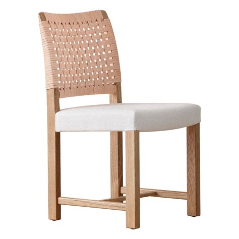 Ornäs Näyttely chair oak nude leather linen seat Pre used design