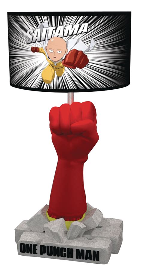 Jan189083 One Punch Man Saitama Fist Table Lamp Previews World