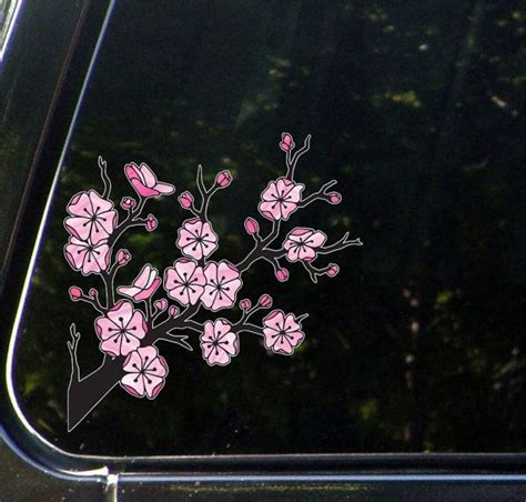 Clrcar Cherry Blossom Branch Sakura Branch Car Vinyl Etsy Cherry