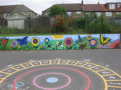 Nightingale Primary School Minibeast Playground Mural Playground