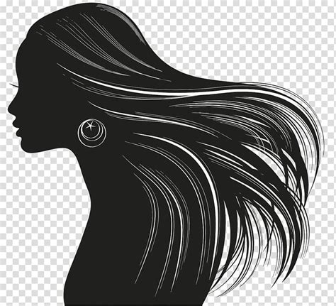 Woman Hair Hairstyle Silhouette Beauty Parlour Hairbrush