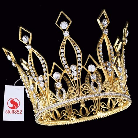 Corona Para Rey Reina Xv Cristal Swarovski Tiara Princesa 89900 En