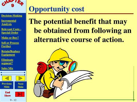 In microeconomic theory, opportunity cost is the loss or the benefit that could have been enjoyed if the best alternative choice was chosen. PPT - Managerial Accounting Second Edition Weygandt ...