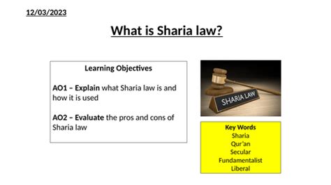 Sharia Law Teaching Resources