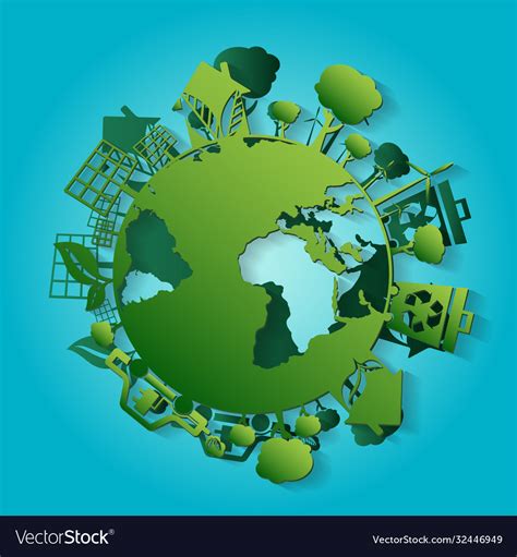 Concept For World Environment Day With Earth Vector Image
