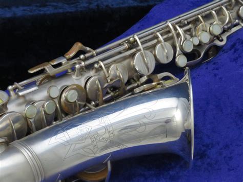 C G Conn M Viii Silver Alto Saxophone With Naked Lady Serial