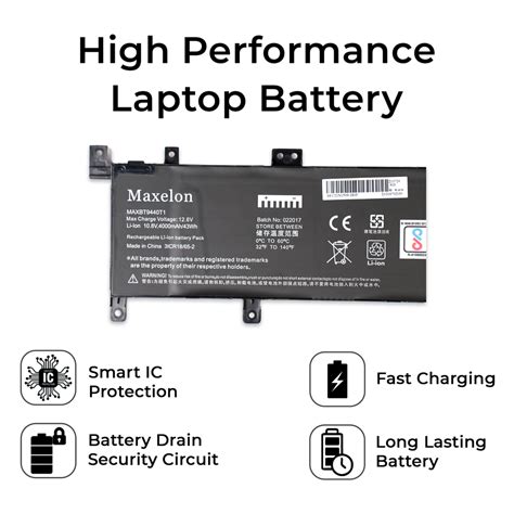 Maxelon Laptop Battery For Asus C21n1509 A556u K556u X556u X556ua