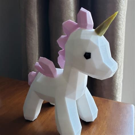 Download Free 3d Printing Files Unicorn Lowpoly ・ Cults