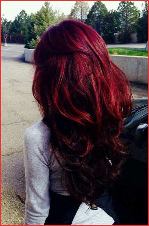 Deep Cherry Red Hair 137917 Best Hairstyle For Passport Hair Styles