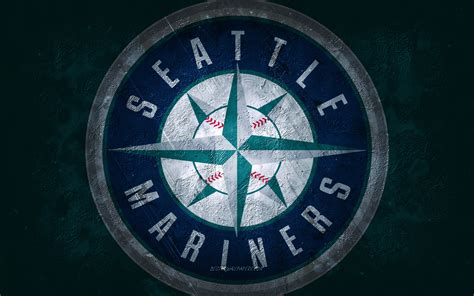 Download Wallpapers Seattle Mariners American Baseball Team Blue