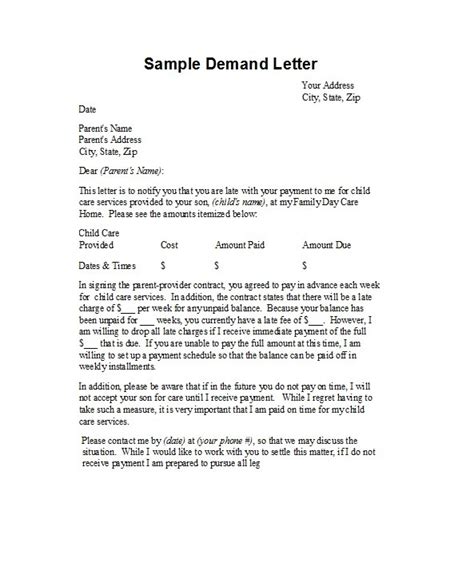 A demand letter is a formal letter written to demand a legal obligation like correcting the identified problem, payment of money or even acting the contractual terms and conditions. Letter Of Demand Examples Collection | Letter Template ...