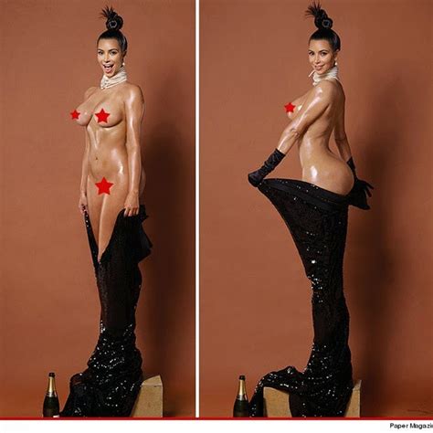Kunnies Blog What Butt Kim Kardashian Poses Full Frontal Naked For